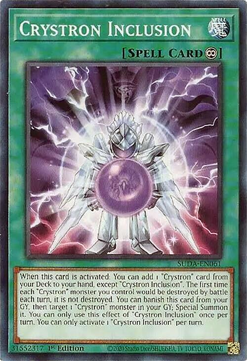 Crystron Inclusion Card Front