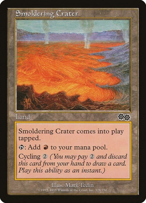 Smoldering Crater Card Front