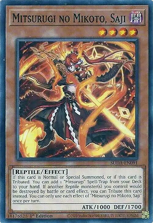 Mitsurugi no Mikoto, Saji Card Front