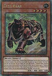 Test Bear · Quarter Century Secret Rare 018qsec