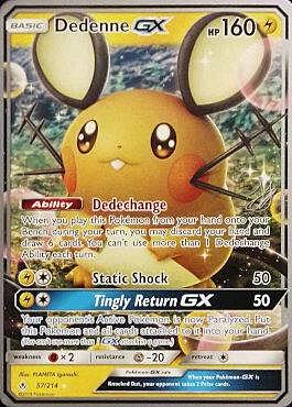 Dedenne GX Card Front