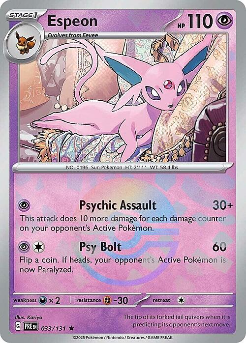 Espeon Card Front