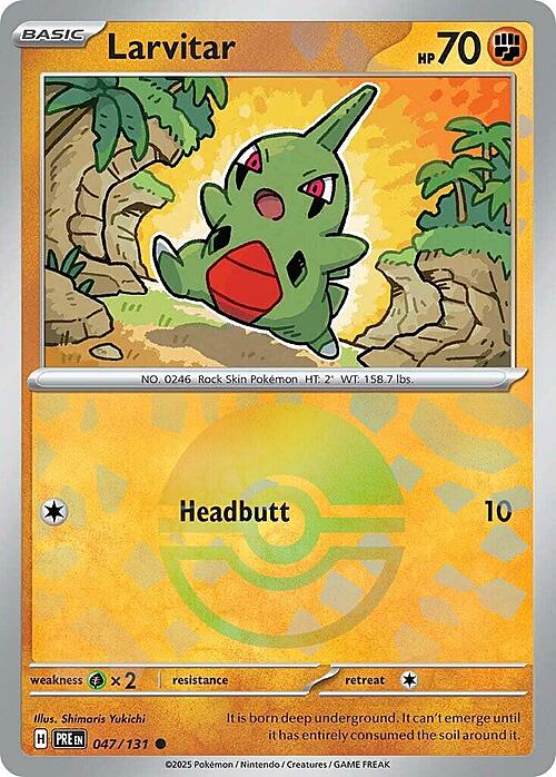 Larvitar Card Front