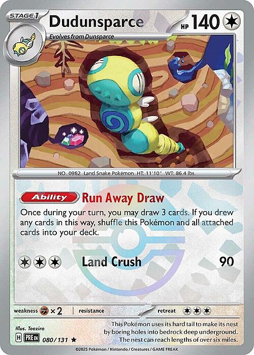 Dudunsparce Card Front