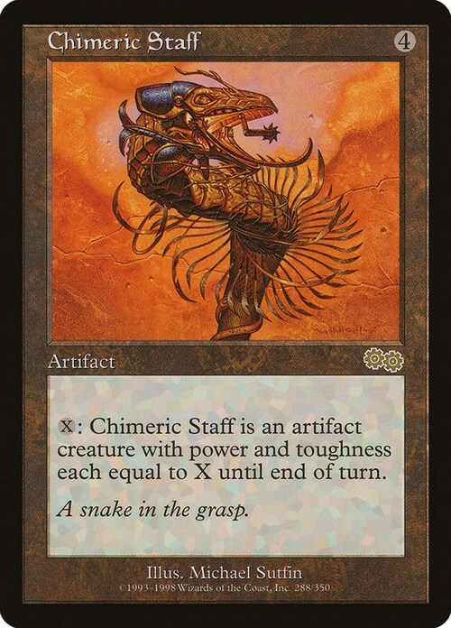 Chimeric Staff Card Front