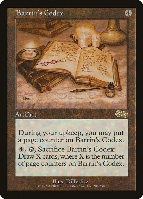 Barrin's Codex Card Front