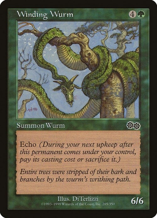 Winding Wurm Card Front