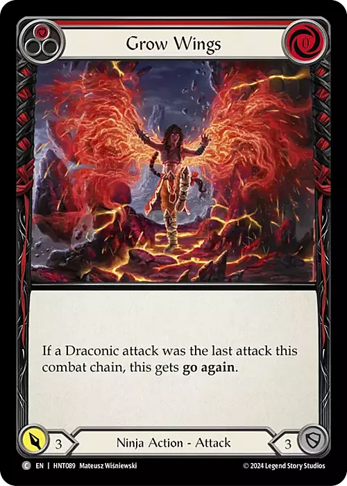 Grow Wings - Red Card Front