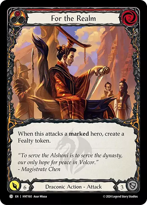 For the Realm - Red Card Front