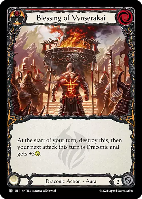 Blessing of Vynserakai - Red Card Front