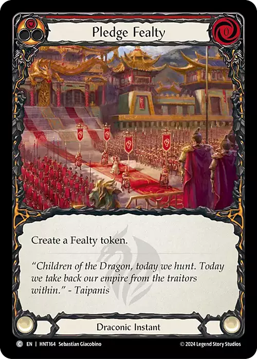 Pledge Fealty Card Front