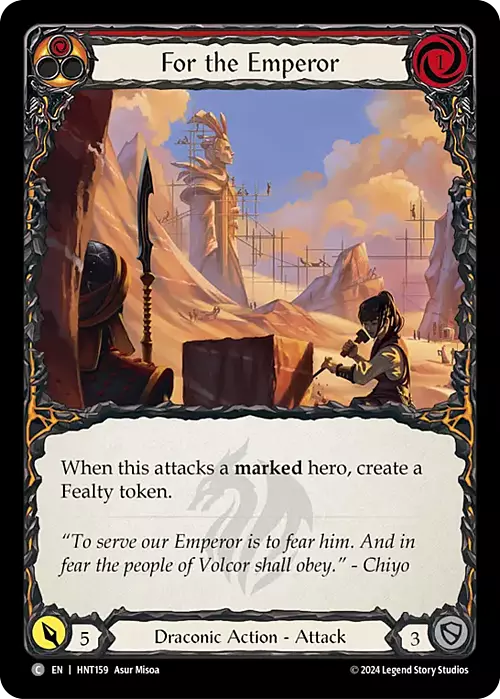 For the Emperor - Red Card Front