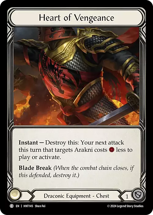Heart of Vengeance Card Front