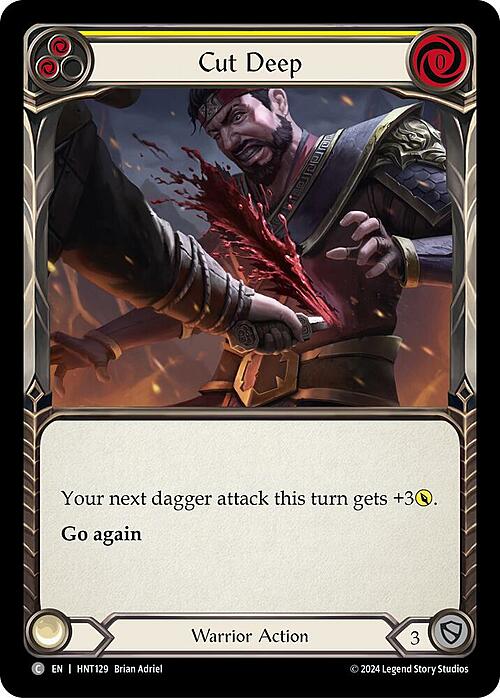 Cut Deep - Yellow Card Front