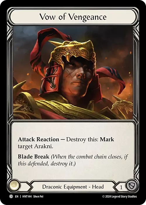 Vow of Vengeance Card Front