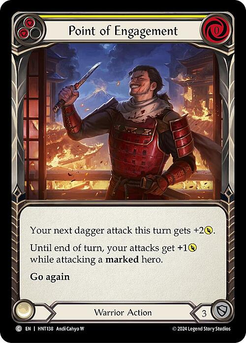 Point of Engagement - Yellow Card Front