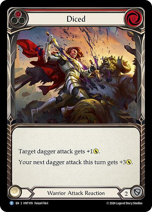 Diced - Red Card Front