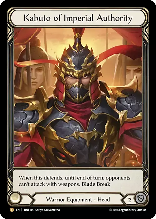 Kabuto of Imperial Authority Card Front