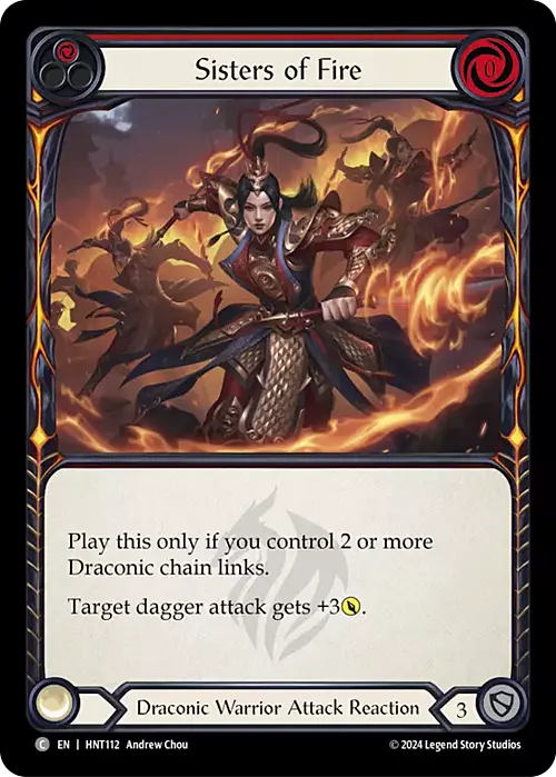 Sisters of Fire Card Front