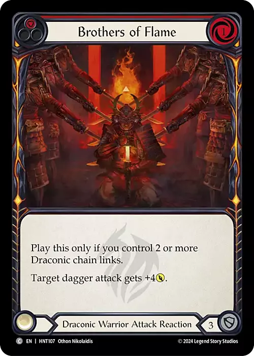Brothers of Flame Card Front