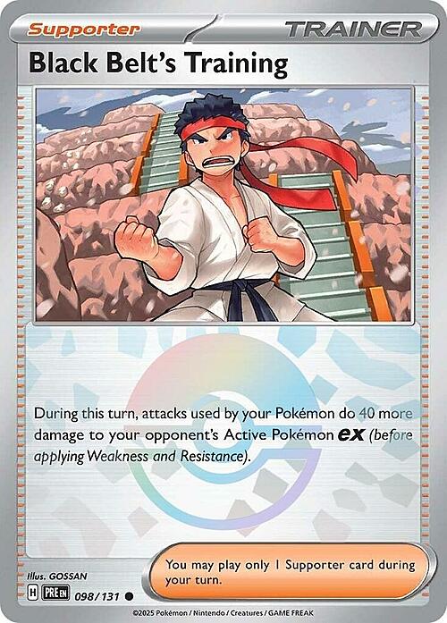 Black Belt's Training Card Front