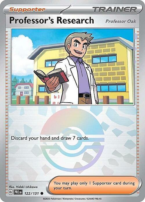 Professor's Research - Professor Oak Card Front