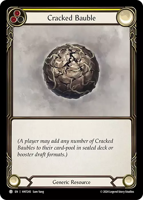 Cracked Bauble Card Front
