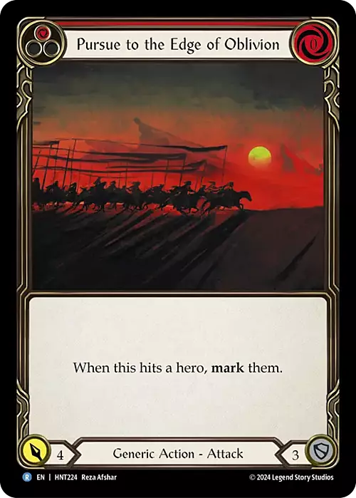 Pursue to the Edge of Oblivion Card Front