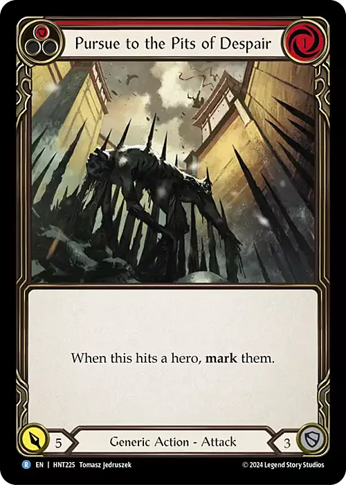 Pursue to the Pits of Despair Card Front