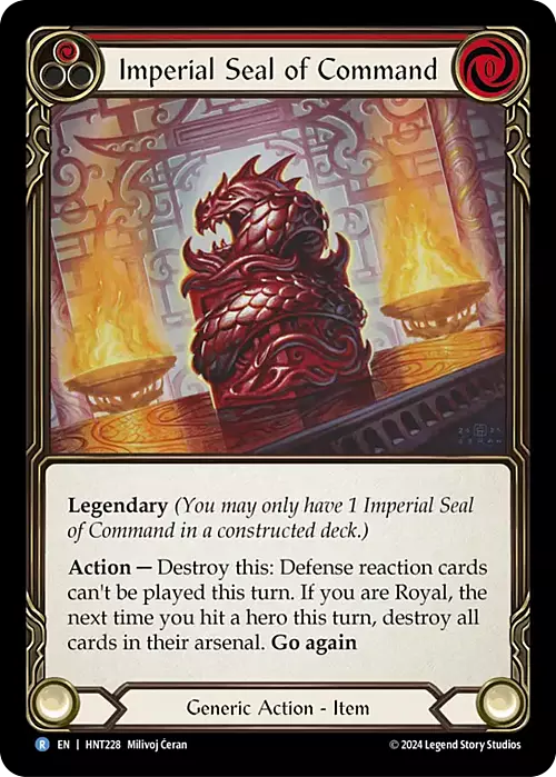 Imperial Seal of Command Card Front
