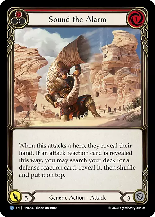 Sound the Alarm Card Front