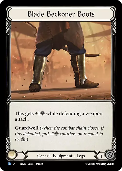 Blade Beckoner Boots Card Front