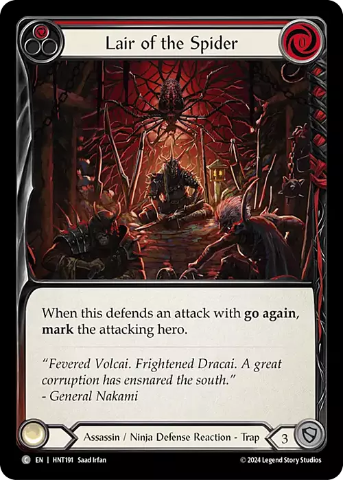 Lair of the Spider Card Front