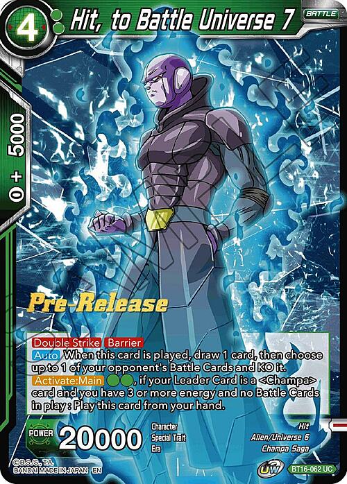 Hit, to Battle Universe 7 Card Front