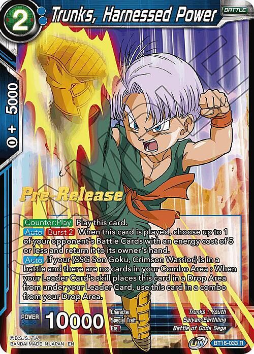 Trunks, Harnessed Power Card Front