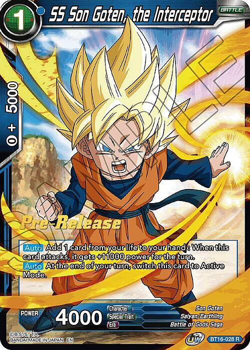 SS Son Goten, the Interceptor Card Front