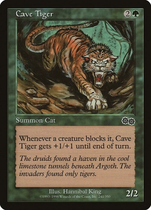 Tigre delle Caverne Card Front