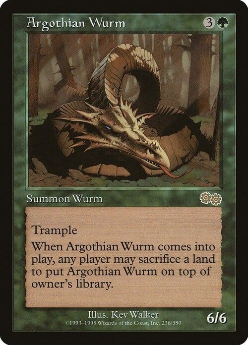 Argothian Wurm Card Front