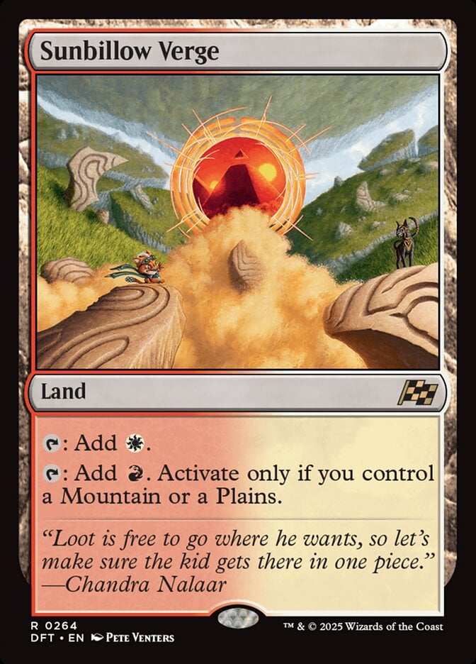 Sunbillow Verge [Aetherdrift Prerelease Promos] main image 0