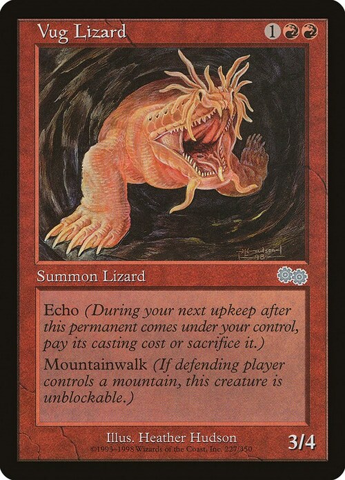 Vug Lizard Card Front