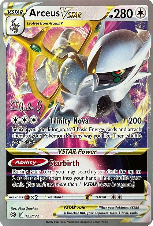 Arceus V ASTRO Card Front