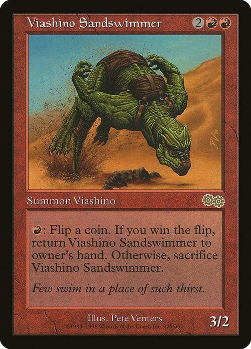 Viashino Sandswimmer Card Front