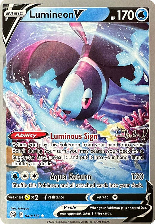 Lumineon V [Luminous Sign | Aqua Return] Card Front