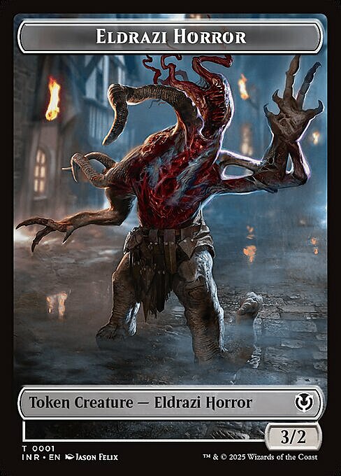 Eldrazi Horror // Human Soldier Card Front