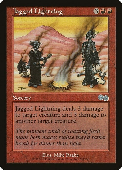 Jagged Lightning Card Front