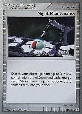 Manutenzione Notturna Card Front