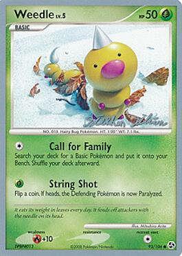 Weedle Lv.5 Card Front
