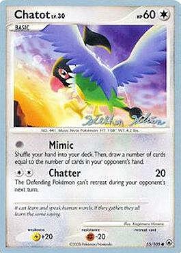 Chatot Lv.30 Card Front