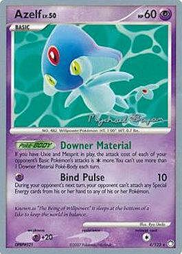 Azelf Lv.50 Card Front