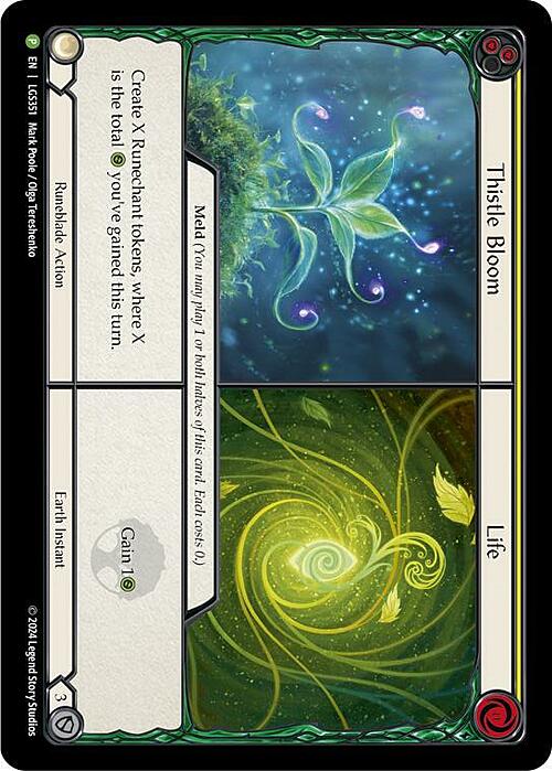 Thistle Bloom // Life Card Front